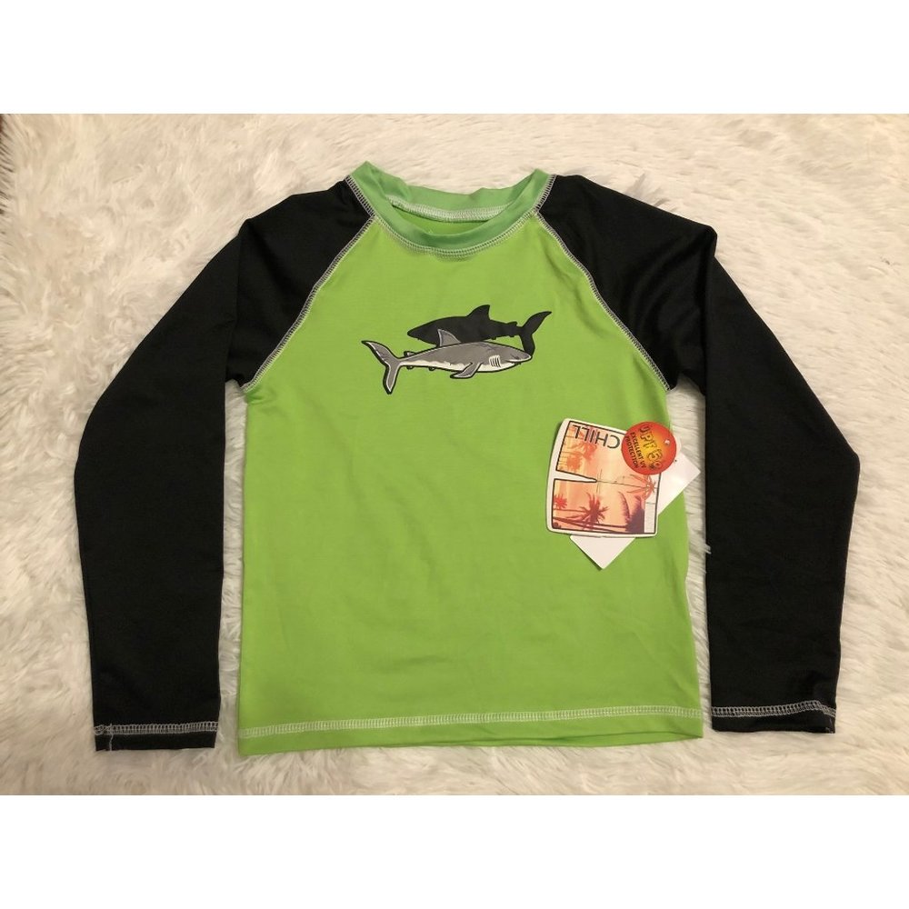 Big Chill Boy’s Rash Guard UPF 50+ Long Sleeve Quick Dry Sand and Sun Protection